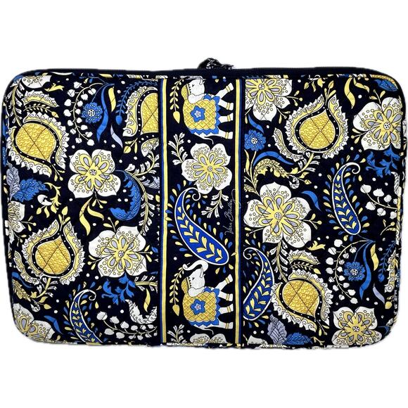 Vera Bradley Ellie Blue Laptop Sleeve Retired 2012 - Picture 2 of 10